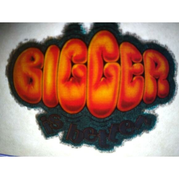 Bigger Is Better Screamin Gleamin Glitter Iron-On Decal Donruss Retro Vintage - Picture 4 of 4